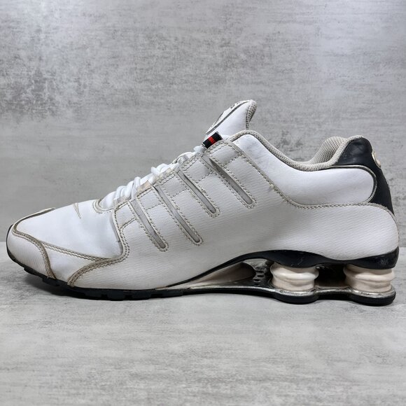 Nike Shox NZ EU Leather Sneakers - Men\'s Size 13 - White main image 4